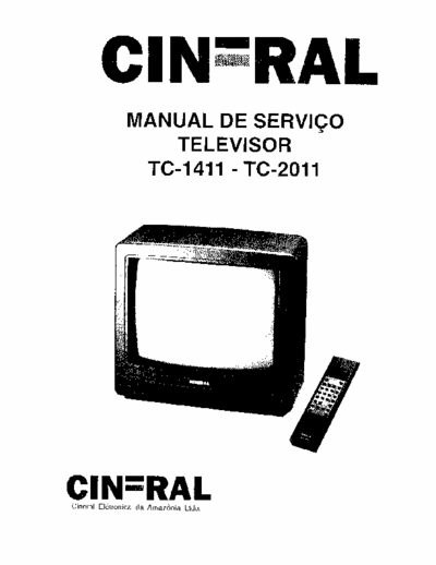 CINERAL TC1411/TC2011 Esquema do Televisor Cineral TC1411/TC2011